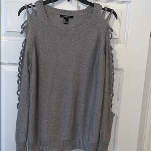 Cut out arm sweater